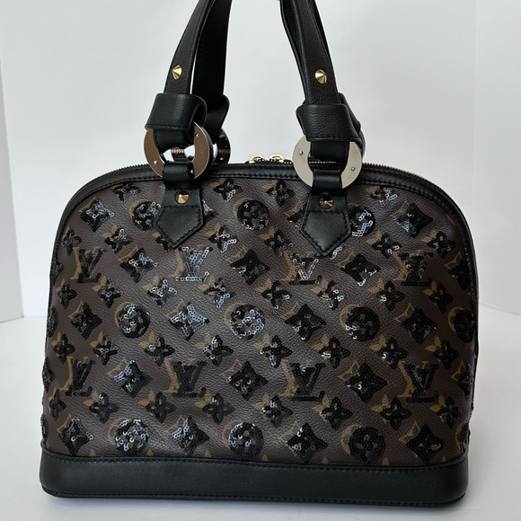 Louis Vuitton Limited Edition Monogram Black Sequin Eclipse Alma - Picture 2 of 13